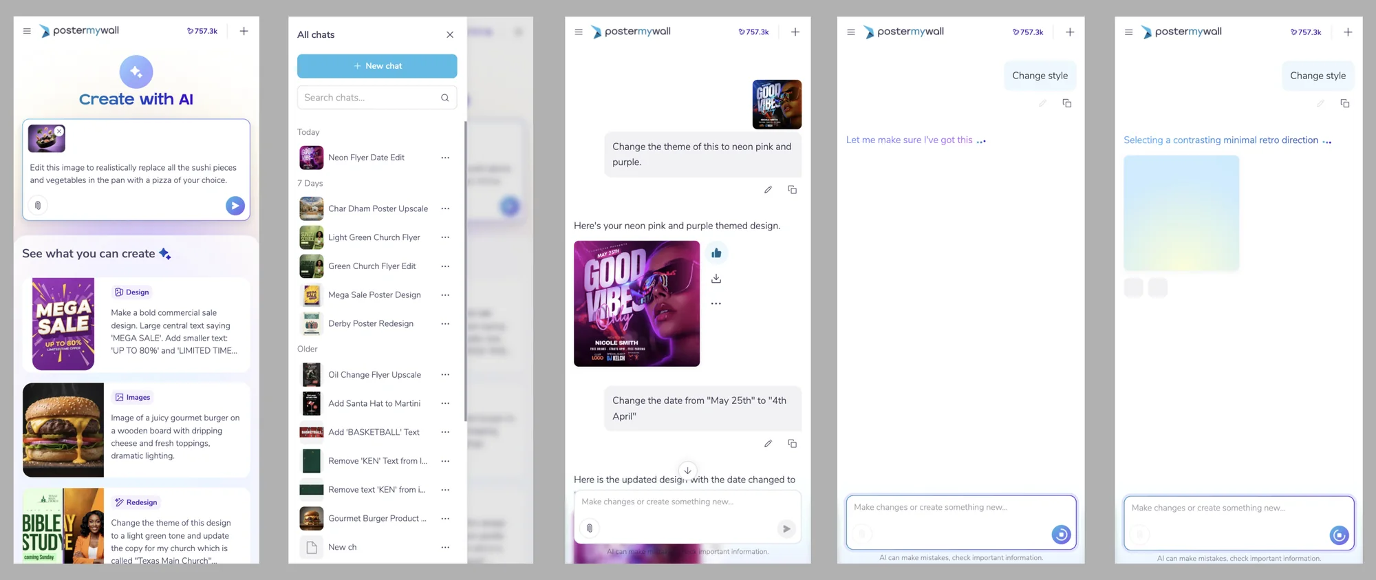 AI Chat on mobile screens